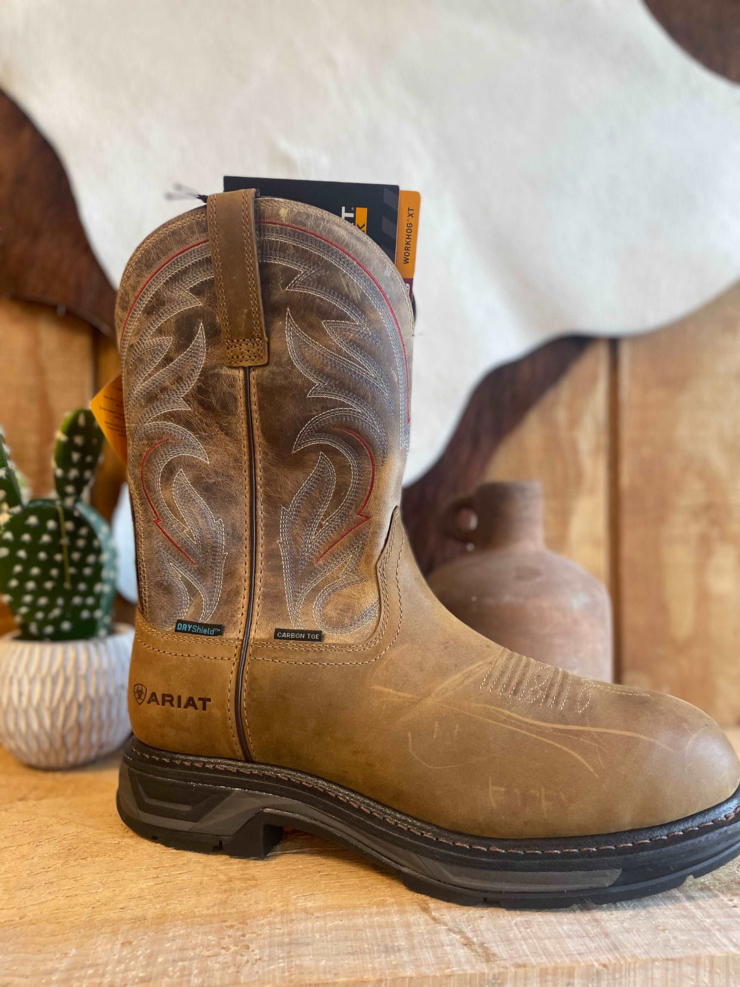 Ariat Mens Workhog XT H2O Composite Distressed Brown - Double C Western SupplyAriat
