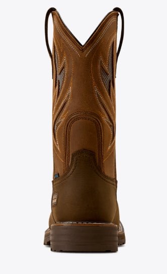 Ariat MNS Activator VentTEK Waterproof Wide Square Toe Steel Toe Work Boot Dark Brown 10061119 - Double C Western SupplyAriat
