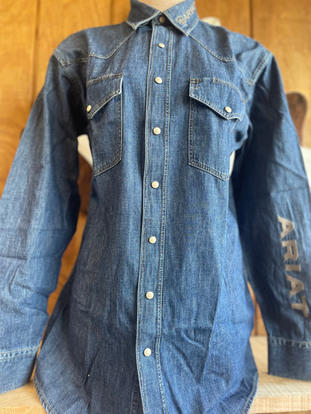 Ariat MNS Team Denim Shirt JAZZ - Double C Western SupplyAriat