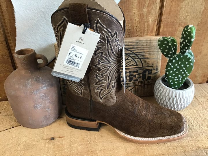 Ariat MNS Walker Cowboy Boot BEST BRONZE ROUGHOUT - Double C Western SupplyAriat
