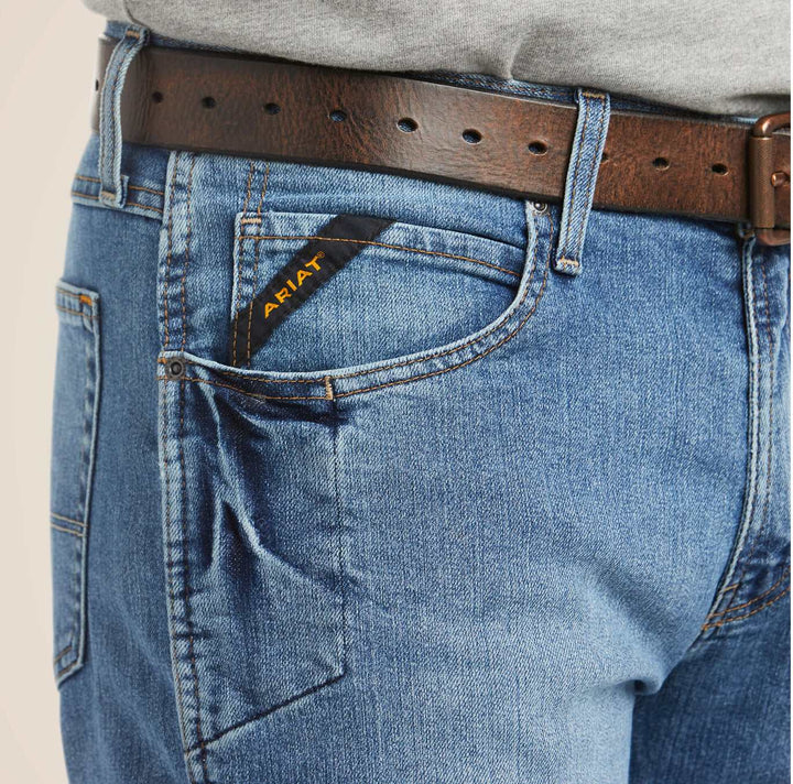 Ariat Rebar M4 Relaxed DuraStretch Basic Boot Cut Jean 10021854 - Double C Western SupplyAriat