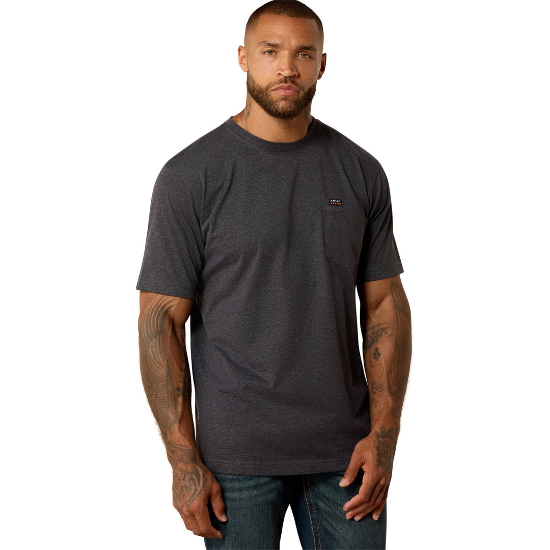 Ariat Rebar Skull Pocket TShirt 10071365 - Double C Western SupplyAriat
