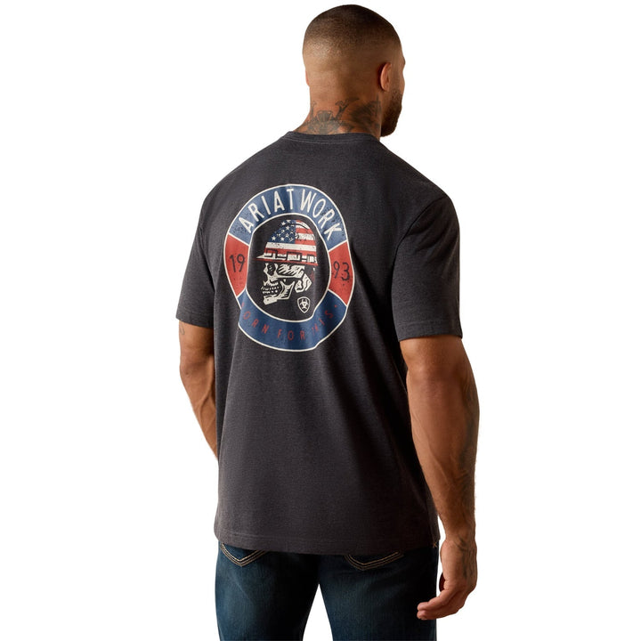 Ariat Rebar Skull Pocket TShirt 10071365 - Double C Western SupplyAriat