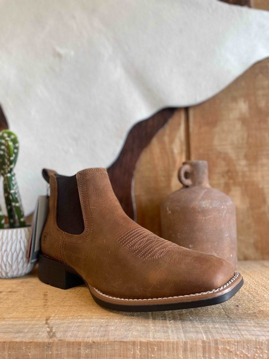Ariat Sport Booker Ultra Distressed Tan - Double C Western SupplyAriat