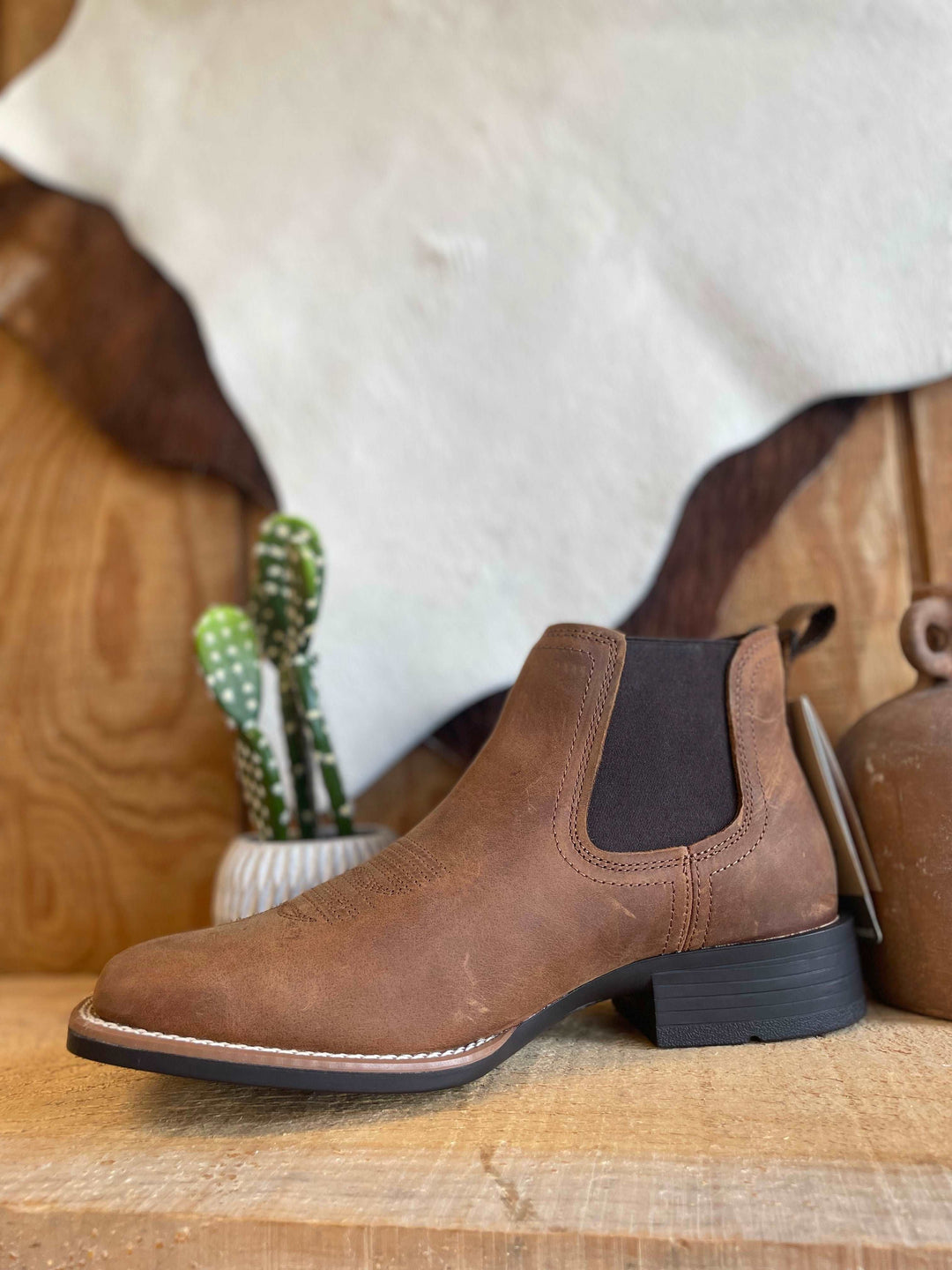Ariat Sport Booker Ultra Distressed Tan - Double C Western SupplyAriat