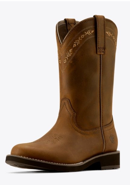 Ariat WMS Kearney Round Toe Western Boot Distressed Brown 10074354 - Double C Western SupplyAriat