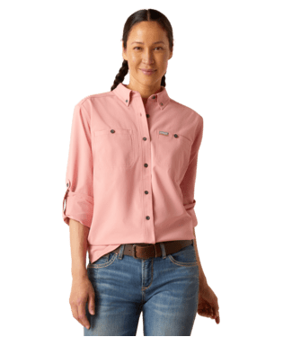 Ariat WMS Rebar Made Tough 360 AirFlow DuraStretch Work Shirt - Double C Western SupplyAriat