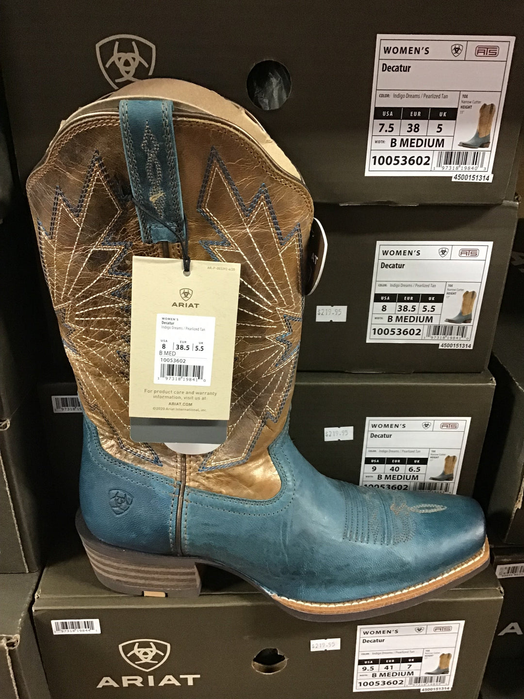 Ariat Women's Decatur in Indigo Dreams/Pearlized Tan 10053602 - Double C Western SupplyAriat