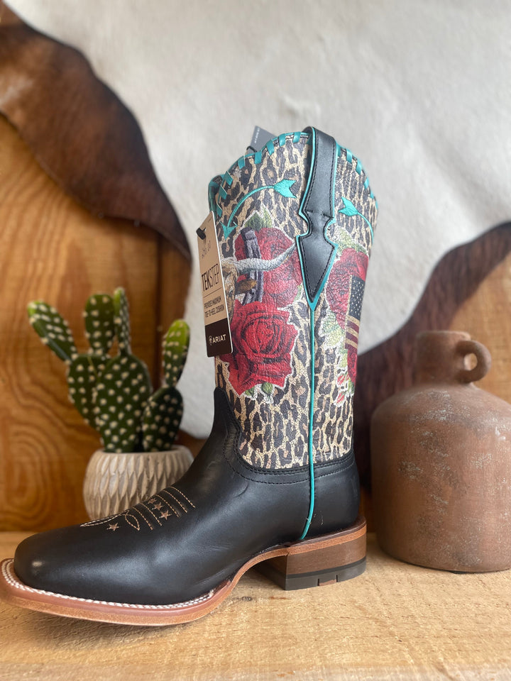 Ariat Womens Frontier Rodeo Quincy Black/Mus Mey - Double C Western SupplyAriat
