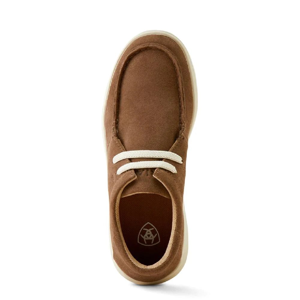 ARIAT YOUTH HILO BROWN BOMBER SUEDE SHOE - Double C Western SupplyAriat