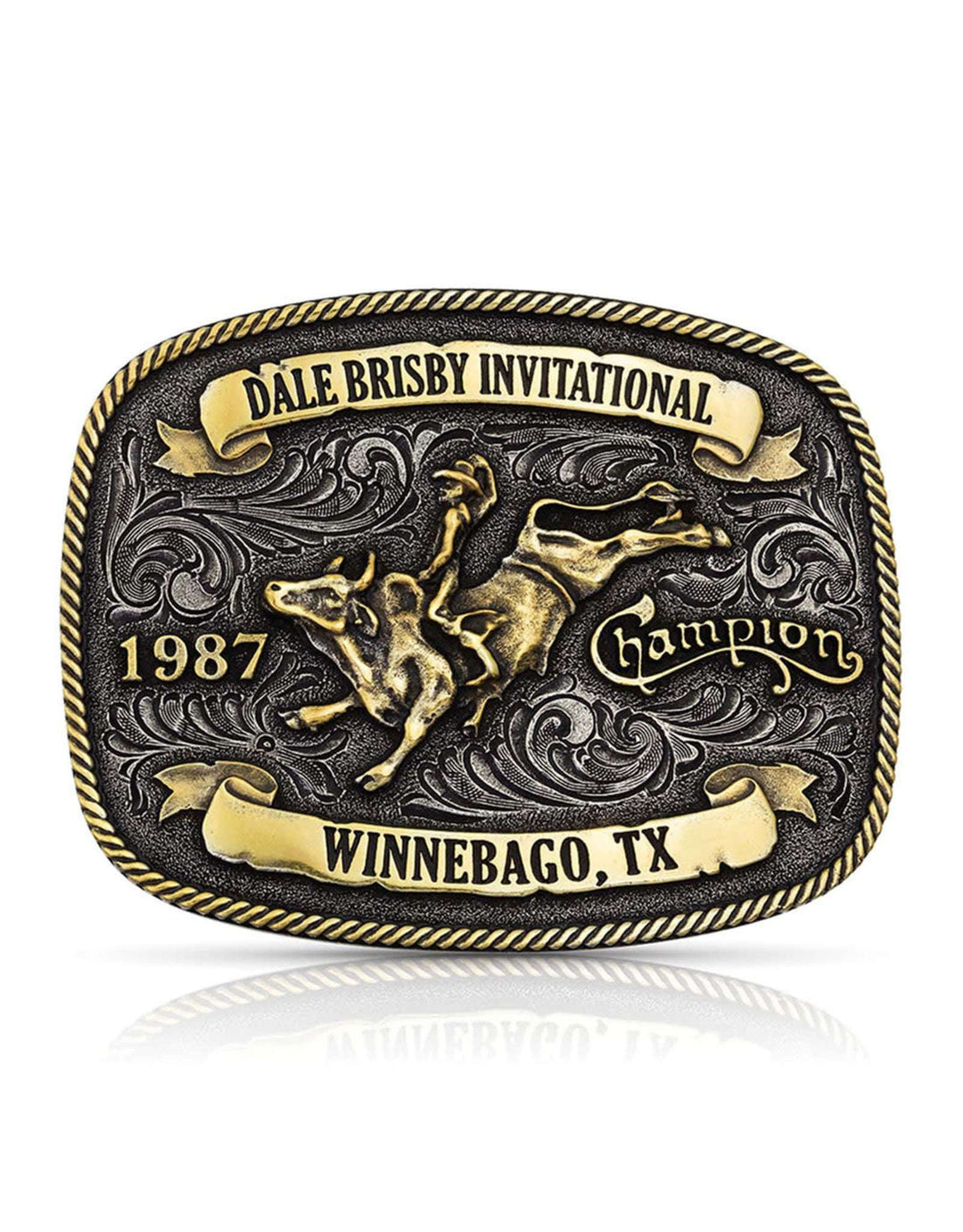 Montana Silversmiths Dale Brisby Invitational 1987 Trophy Buckle A801DB Belt Buckle Montana Silversmiths