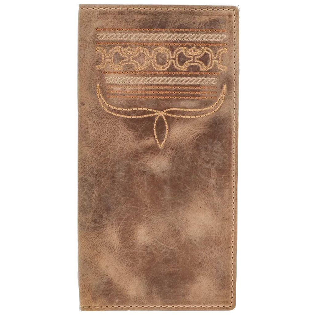 Hooey Men's Dalton Smooth Brown Boot Stitching Rodeo Wallet HW036-BR wallet Hooey