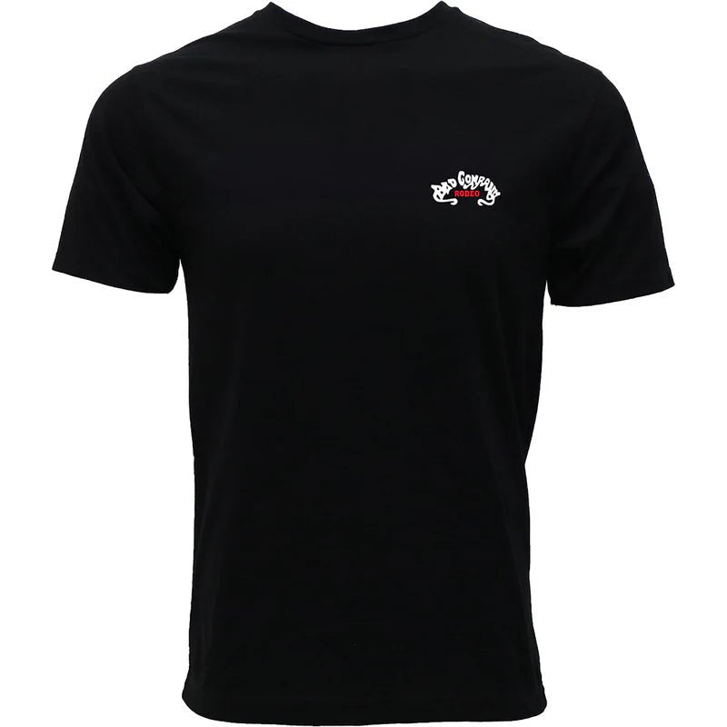 Bad Company T-shirt Black w/Red &amp; White Logo HT1831BK - Double C Western SupplyHooey
