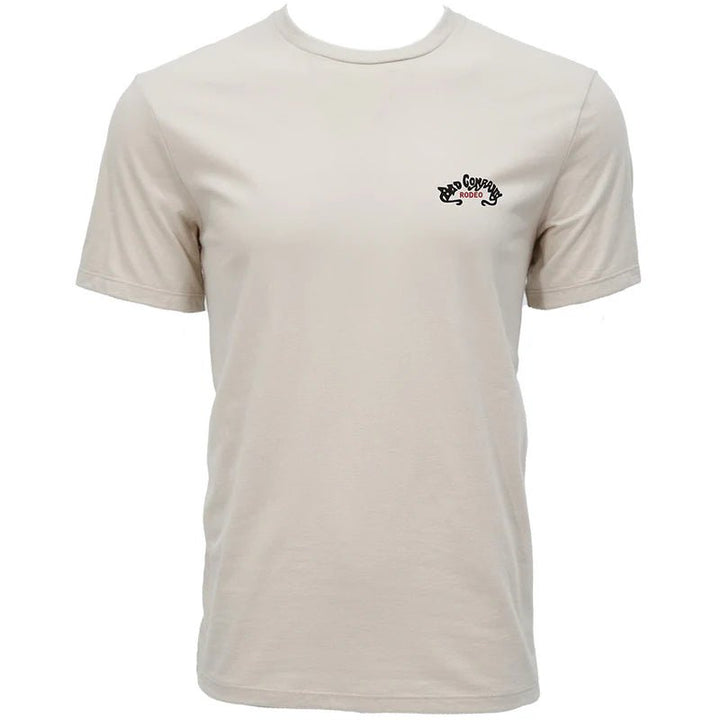 Bad Company T-shirt Cream w/Red &amp; Cream Logo HT1831CR - Double C Western SupplyHooey
