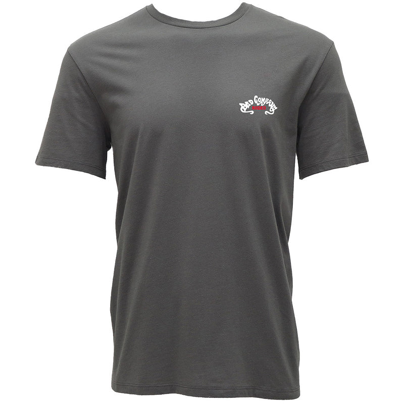 Bad Company T-shirt Dark Grey w/Black &amp; Red Logo HT1831DKGY - Double C Western SupplyHooey