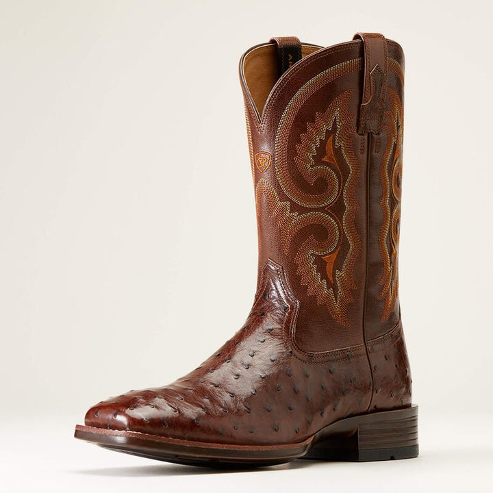 Barley Ultra Mens Western Boot Quill Ostrich 10046961 - Double C Western SupplyAriat