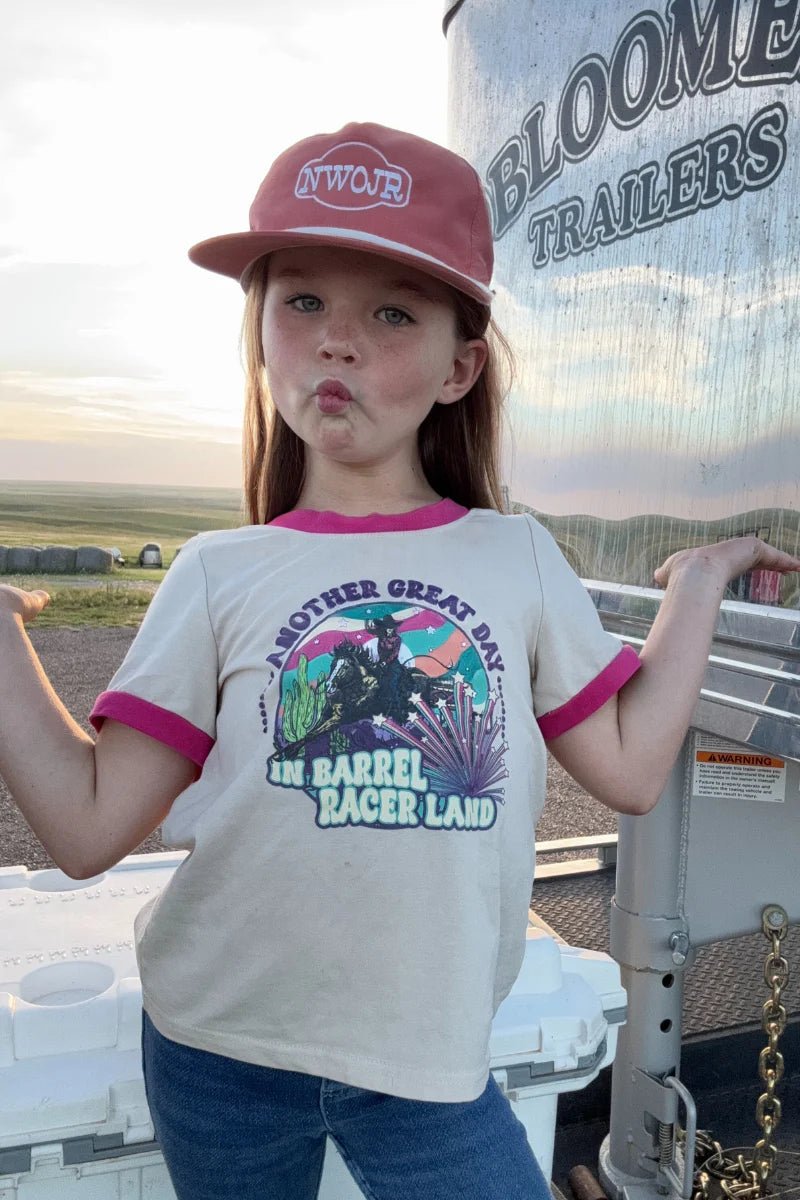 Barrel Racer Land Ringer T Shirt - Double C Western SupplySterling Kreek