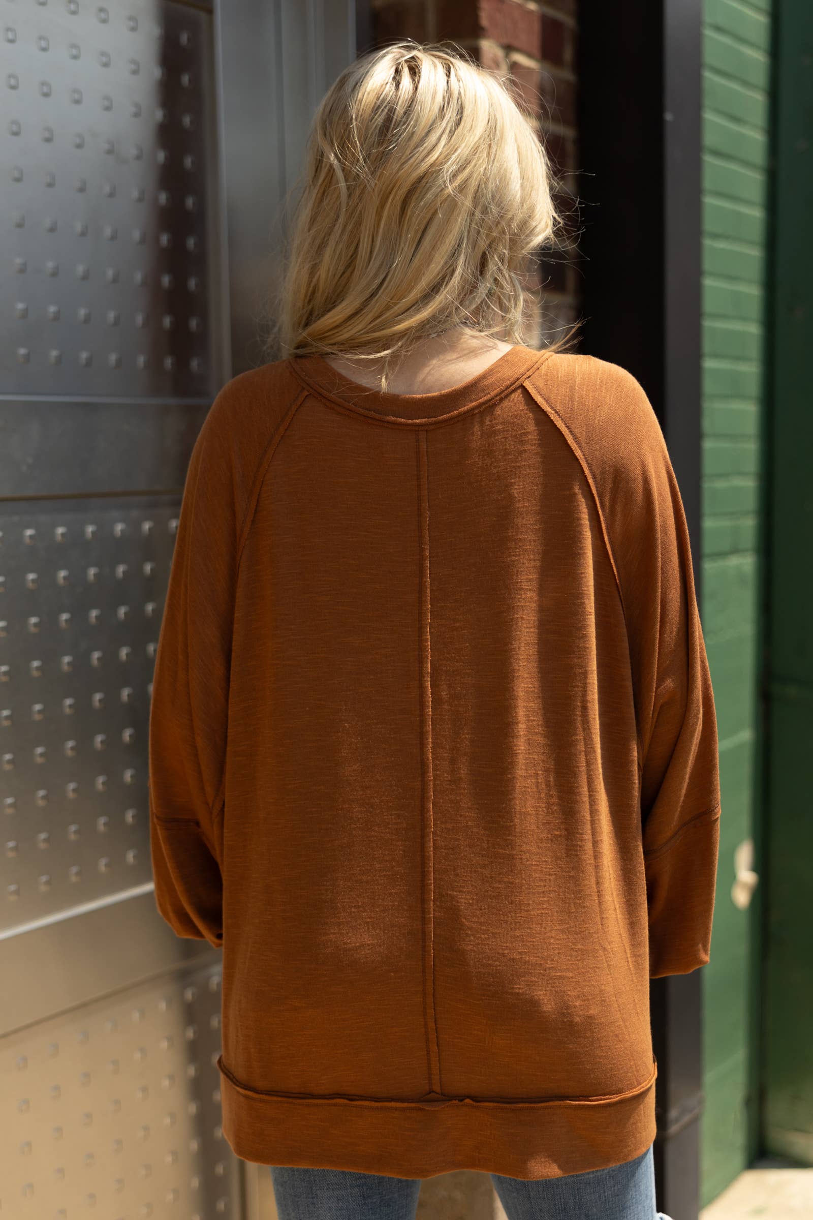 Flowy Split Neck Top Andrée by Unit