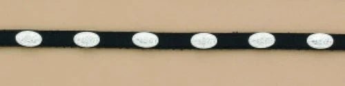 Black and Silver Oval Concho Hat Band | 02374-01 - Double C Western SupplyM & F