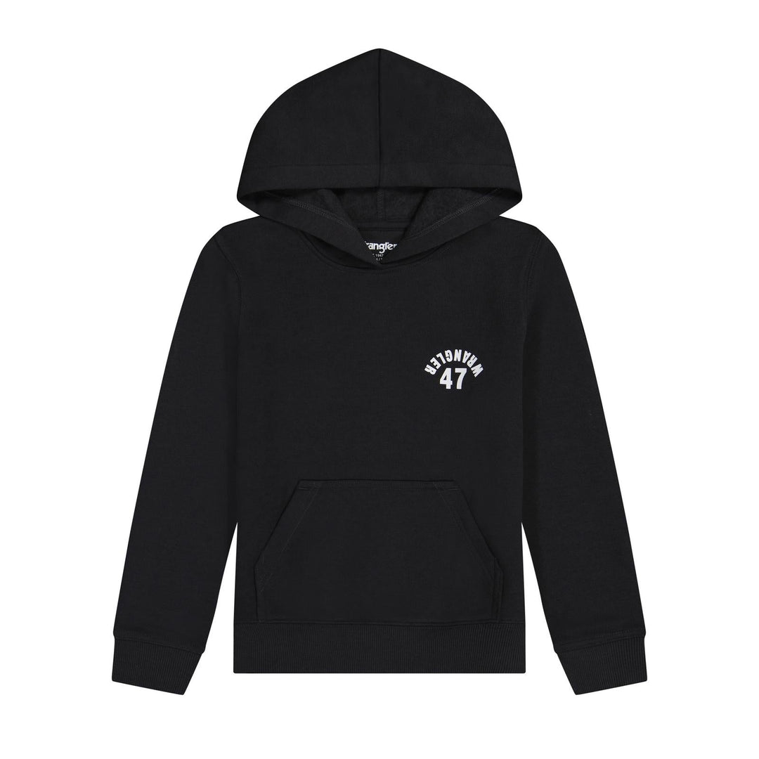 Boys Wrangler® Graphic Hoodie - Regular Fit - Phantom Heather - 112380311 - Double C Western SupplyWrangler