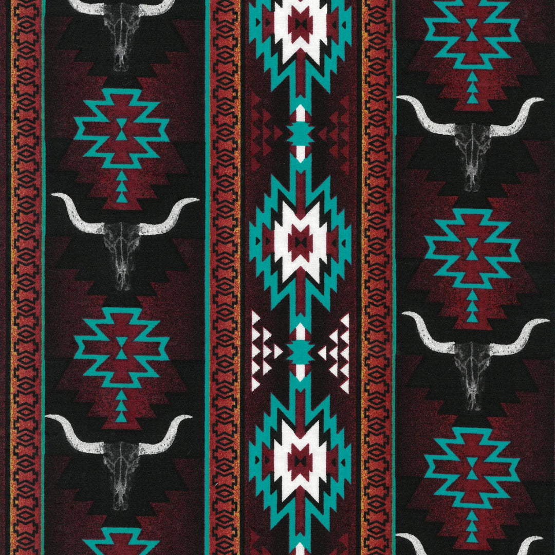 Checotah® Dress Western Long Sleeve Shirt - Classic Fit - Red Multi - 112385793 - Double C Western SupplyWrangler
