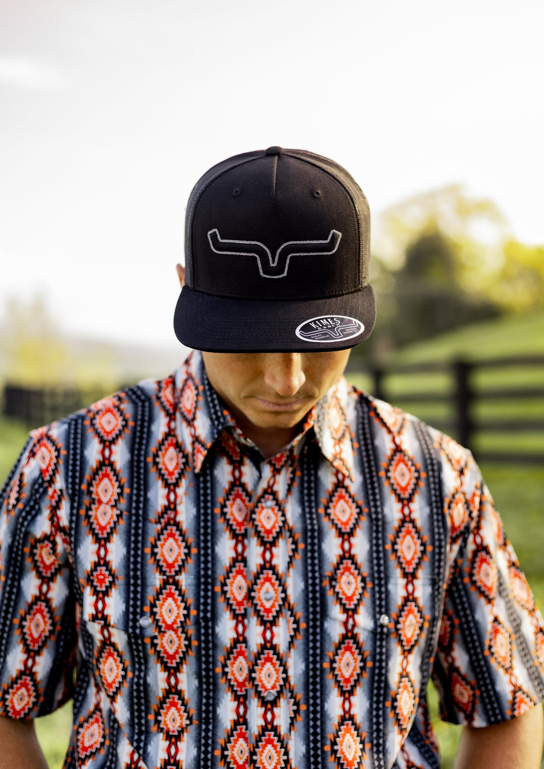 Checotah® Dress Western Short Sleeve Shirt - Classic Fit - Black Multi - 112379164 - Double C Western SupplyWrangler