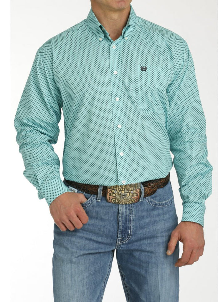 CINCH BLUE GEOMETRIC PLAIN WEAVE - Double C Western SupplyCinch
