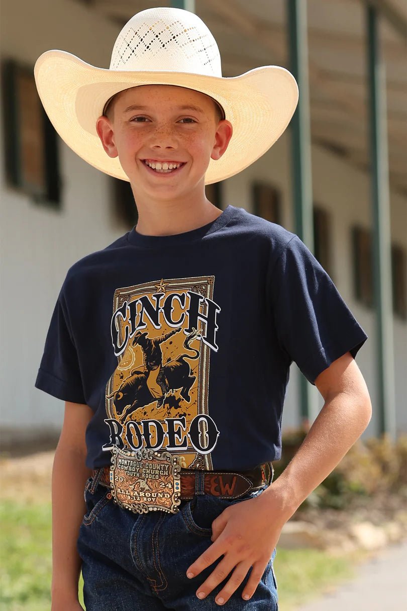 Cinch Boy's Navy Graphic Tee MTT7670179 - Double C Western SupplyCinch