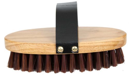 Cowboy brush. stiff bristles on an oval base with hand strap 24540 - Double C Western SupplyShiloh