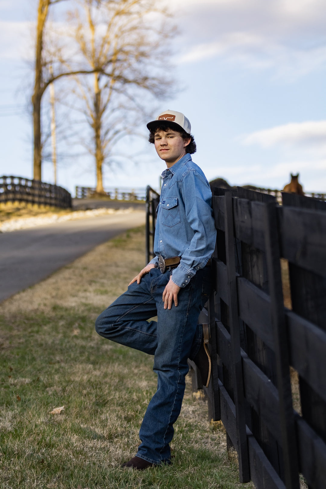 COWBOY CUT® LONG SLEEVE WESTERN DENIM SNAP WORK SHIRT 70127SW - Double C Western SupplyWRANGLER