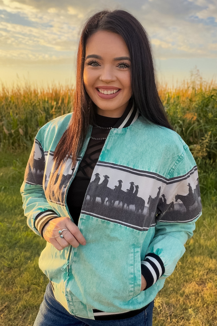 Cowboy Roundup Bomber Jacket - Double C Western SupplySterling Kreek