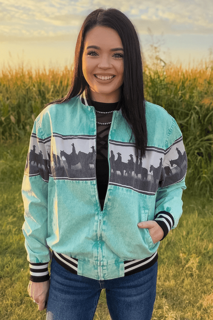 Cowboy Roundup Bomber Jacket - Double C Western SupplySterling Kreek