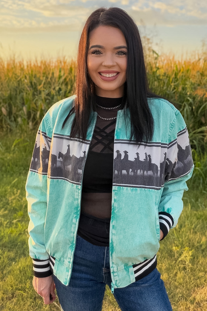 Cowboy Roundup Bomber Jacket - Double C Western SupplySterling Kreek