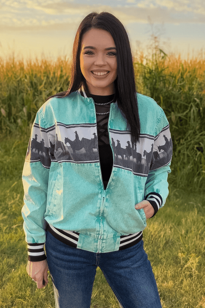 Cowboy Roundup Bomber Jacket - Double C Western SupplySterling Kreek