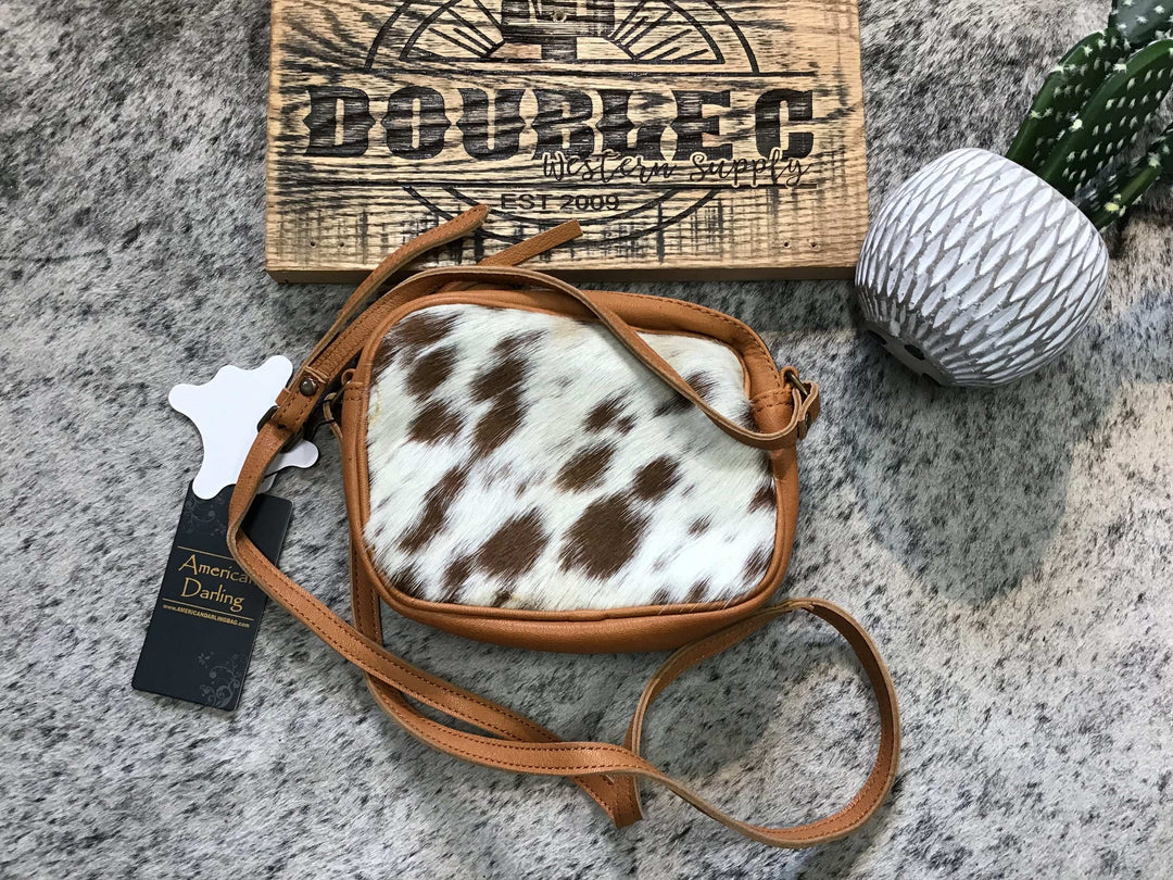Crossbody Genuine Western Leather Women Bag - Double C Western Supplyamerican darling