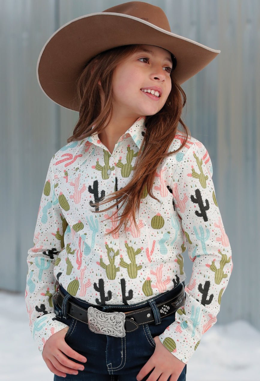 Cruel Girls - Cactus Button Up - Double C Western SupplyCruel Girls