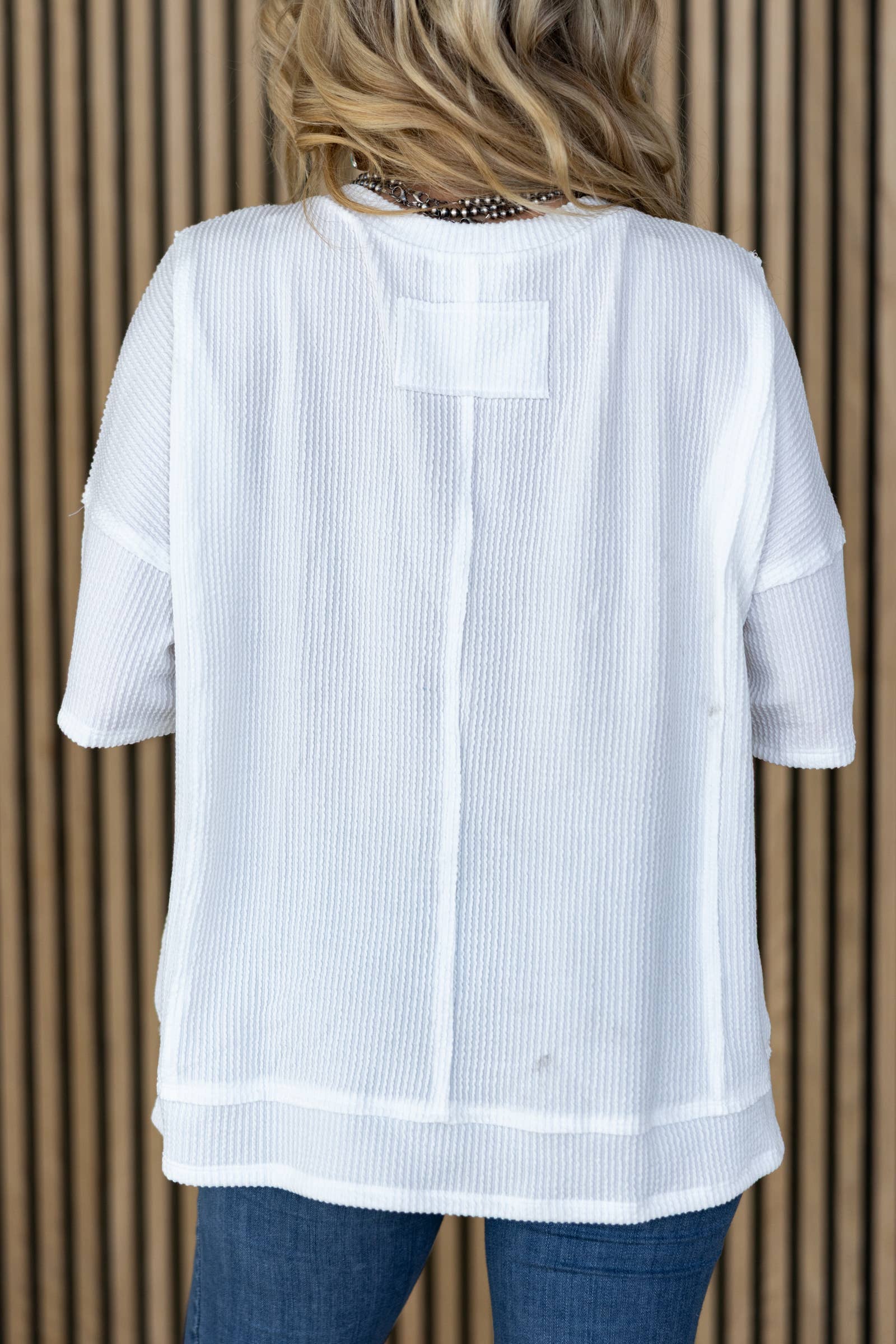 Half Sleeve Relaxed Pocket Blouse Andrée by Unit