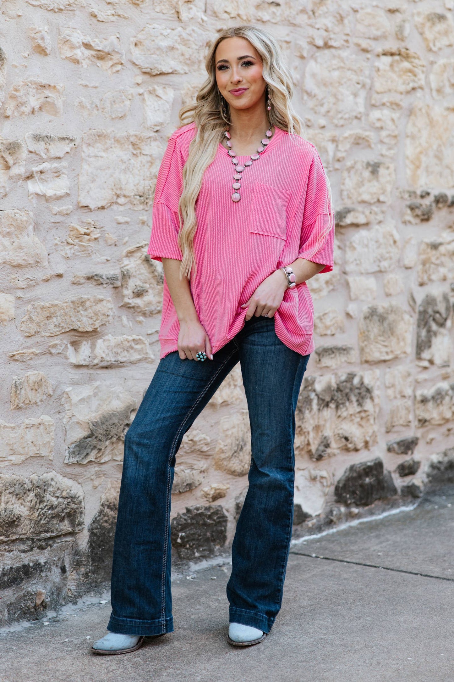 Half Sleeve Relaxed Pocket Blouse Andrée by Unit