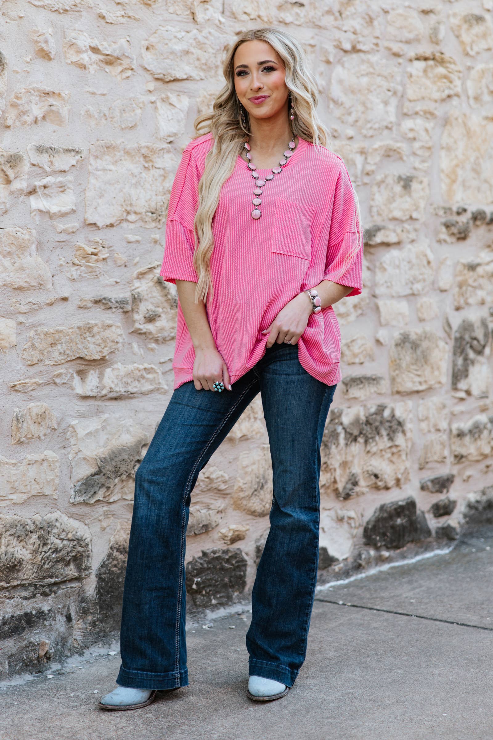 Half Sleeve Relaxed Pocket Blouse Andrée by Unit
