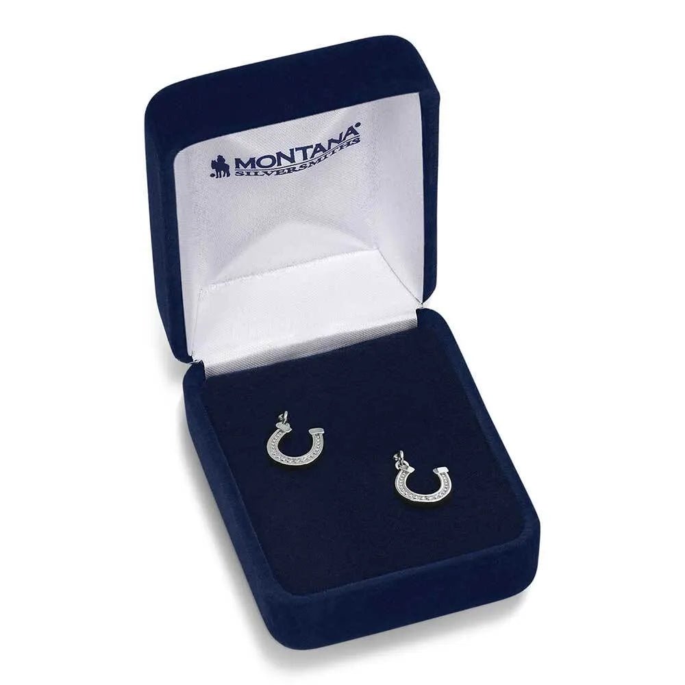 Dainty Horseshoe Earrings ER5941 - Double C Western SupplyMontana Silversmiths