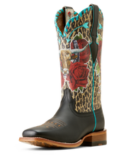 Load image into Gallery viewer, Ariat Womens Frontier Rodeo Quincy Black/Mus Mey
