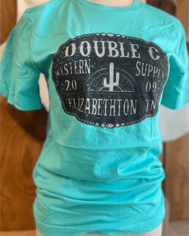 Double C Belt Buckle Print Tee - Double C Western SupplyDouble C Western Supply