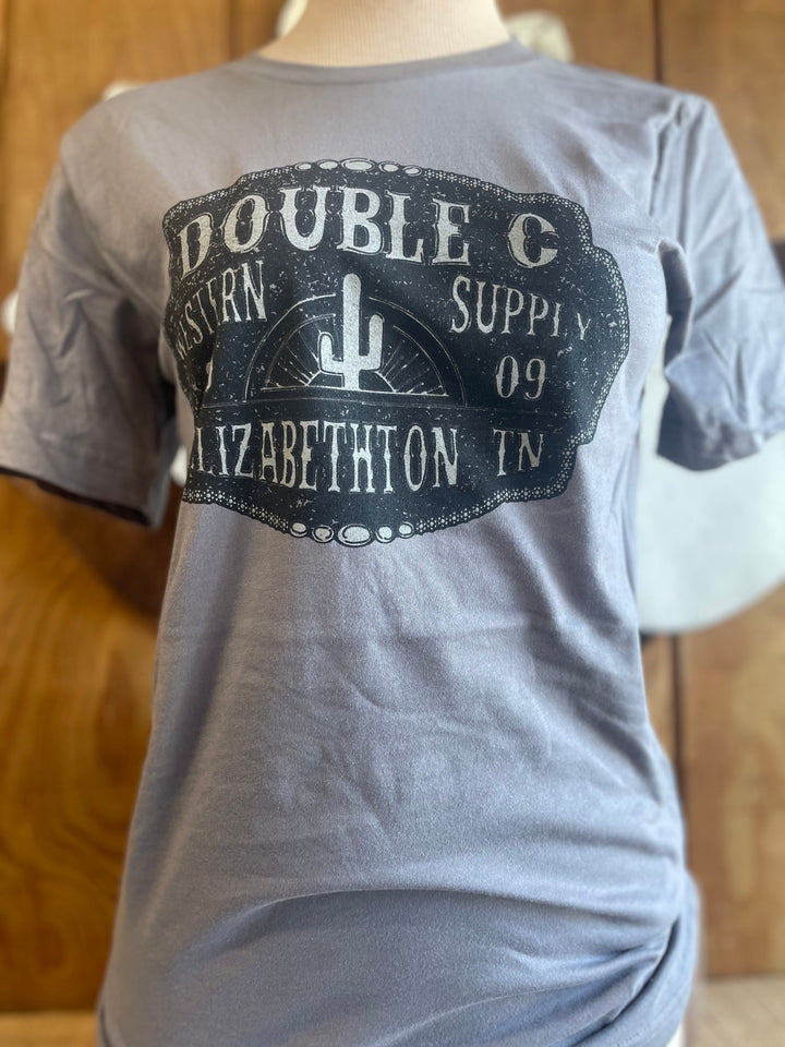Double C Belt Buckle Print Tee - Double C Western SupplyDouble C Western Supply
