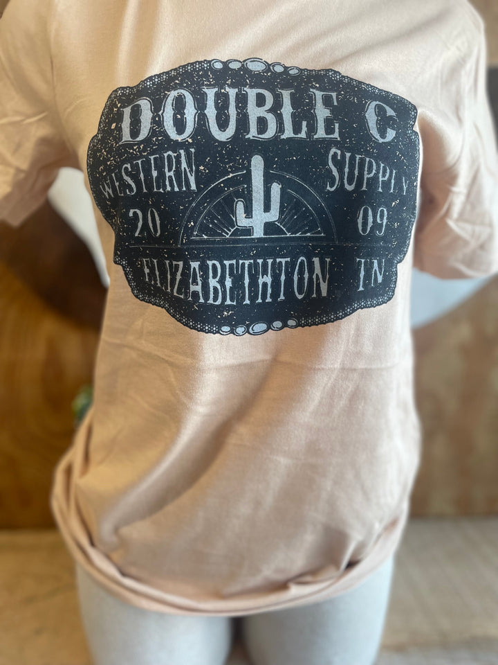 Double C Belt Buckle Print Tee - Double C Western SupplyDouble C Western Supply