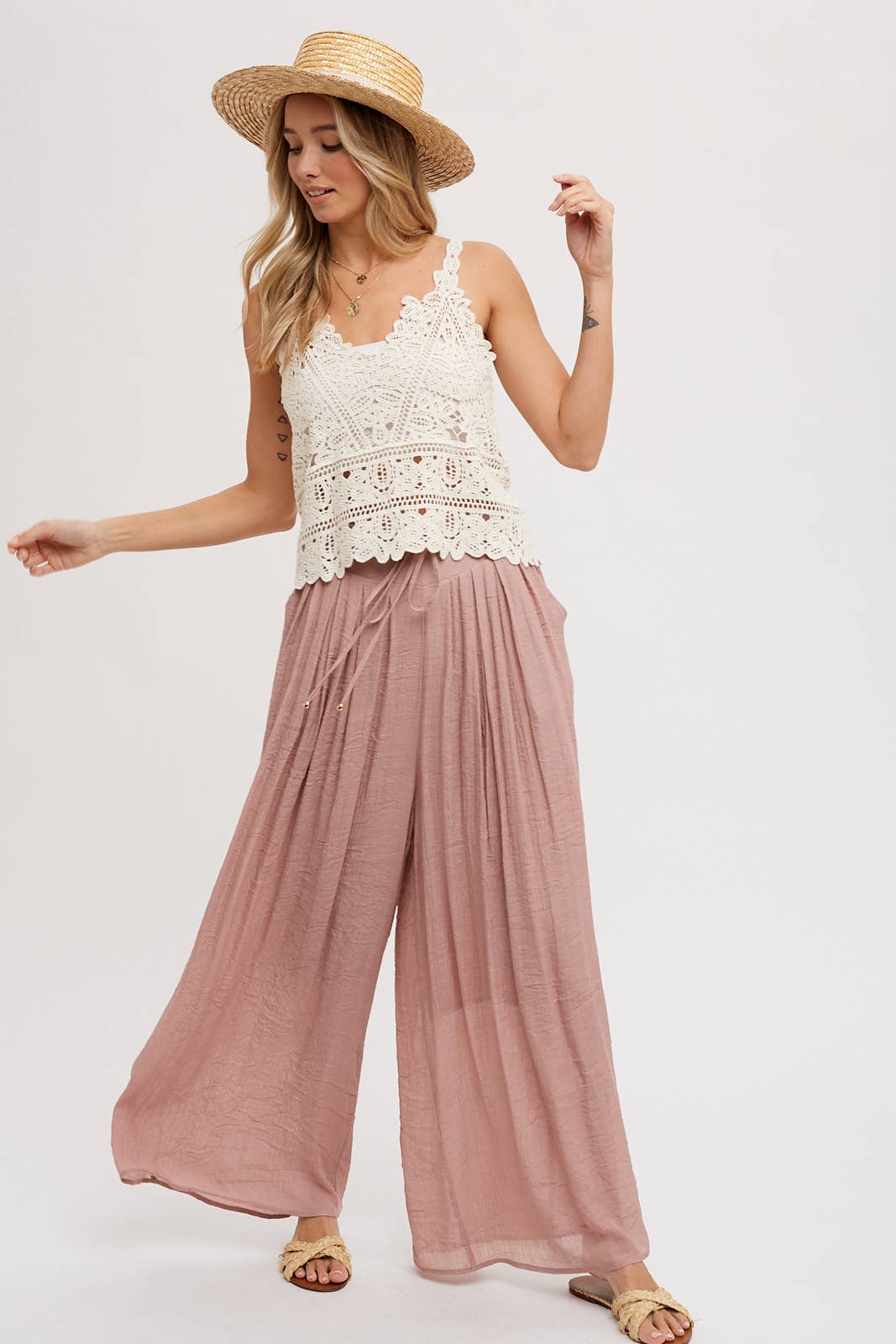 CROCHET CAMI TOP Shirt 60% off Women's Bluivy