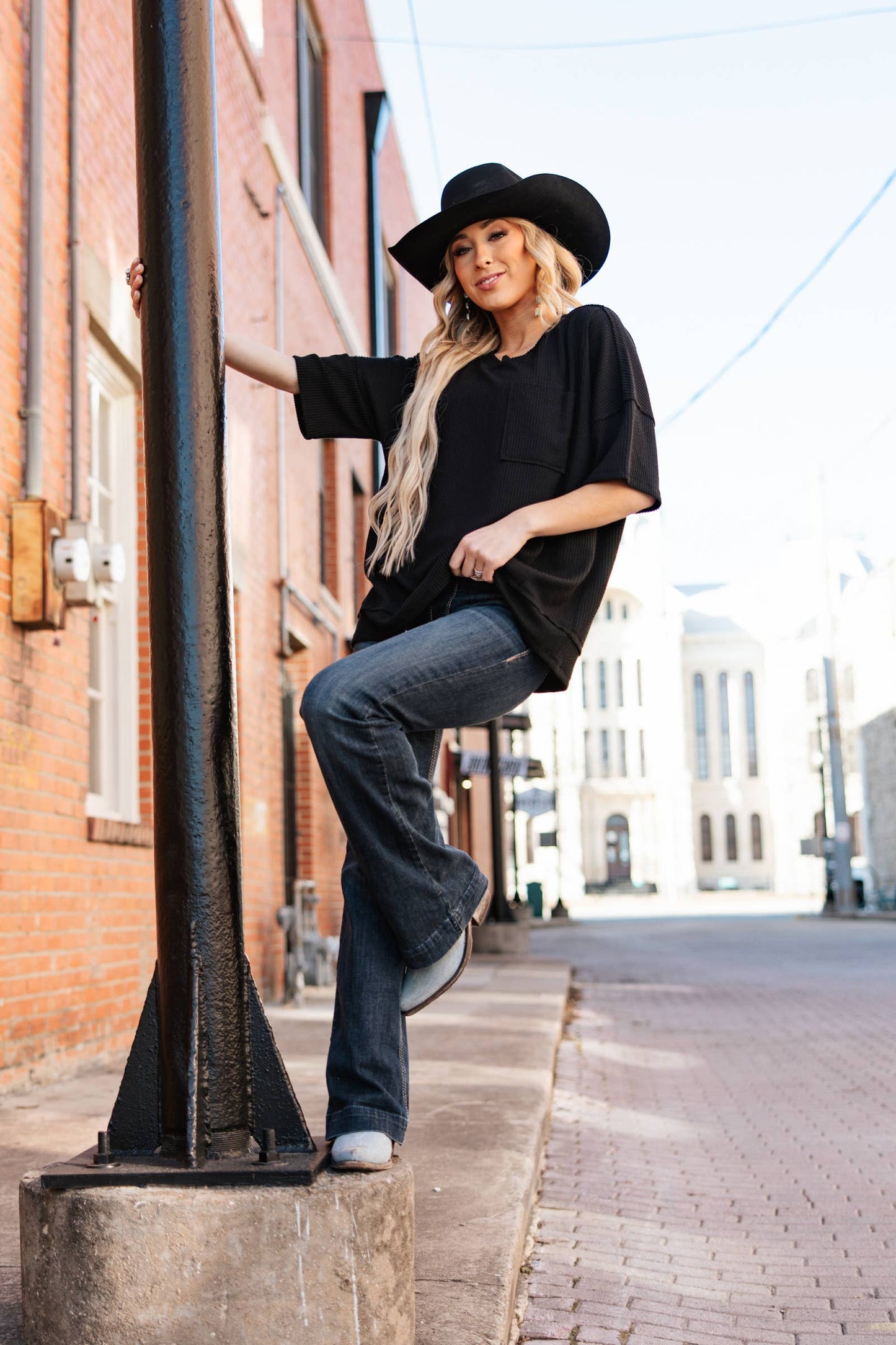 Half Sleeve Relaxed Pocket Blouse Andrée by Unit