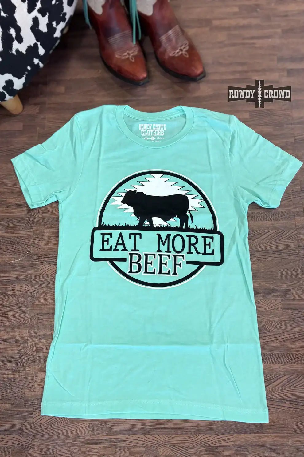 Eat More Beef Tee T Shirt - Double C Western SupplyRowdy Crowd