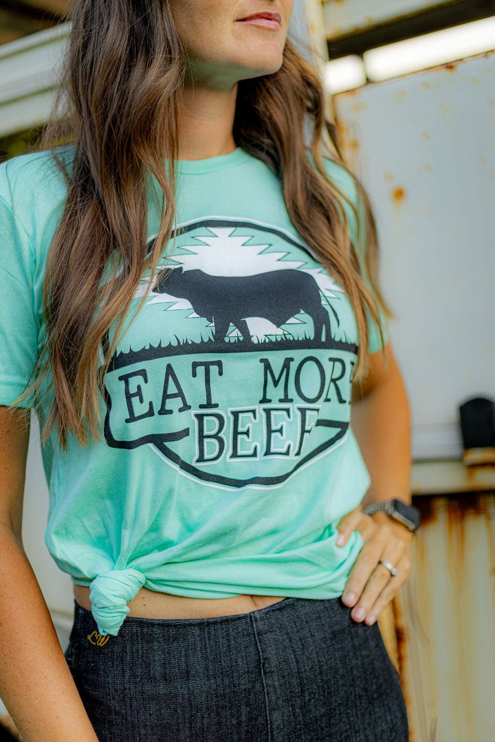 Eat More Beef Tee T Shirt - Double C Western SupplyRowdy Crowd