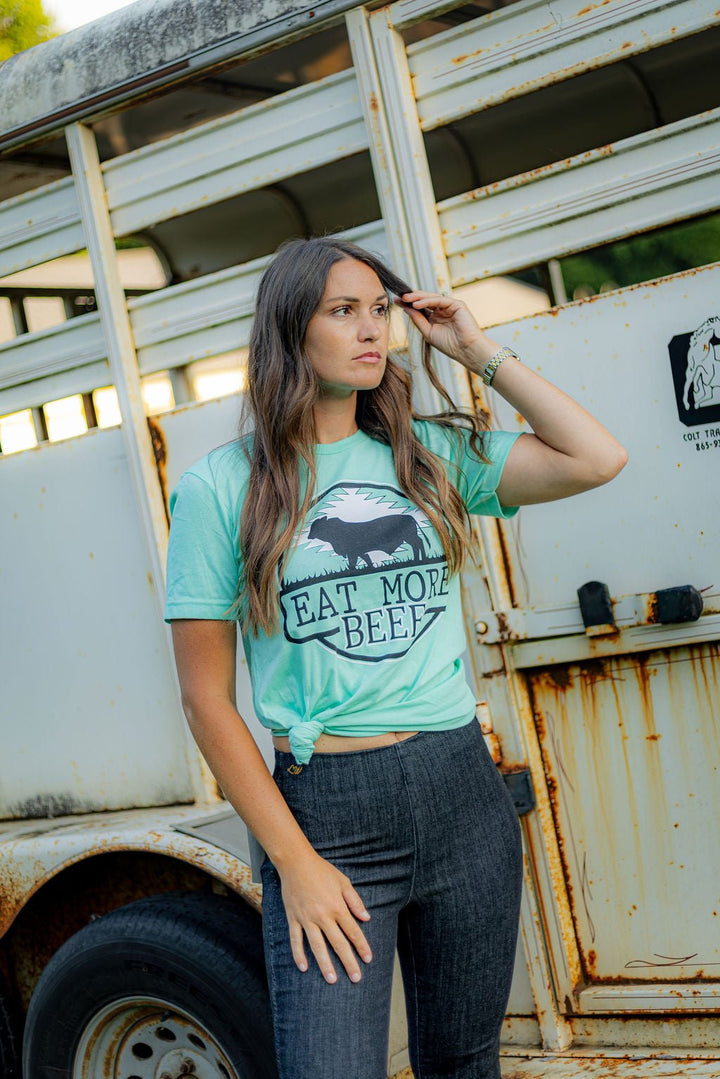 Eat More Beef Tee T Shirt - Double C Western SupplyRowdy Crowd