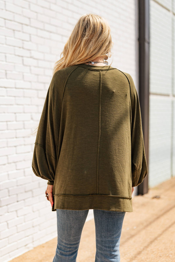 Flowy Split Neck Top Andrée by Unit